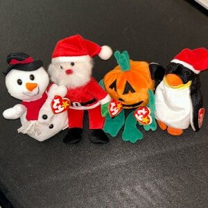 Ty holiday beanie babies